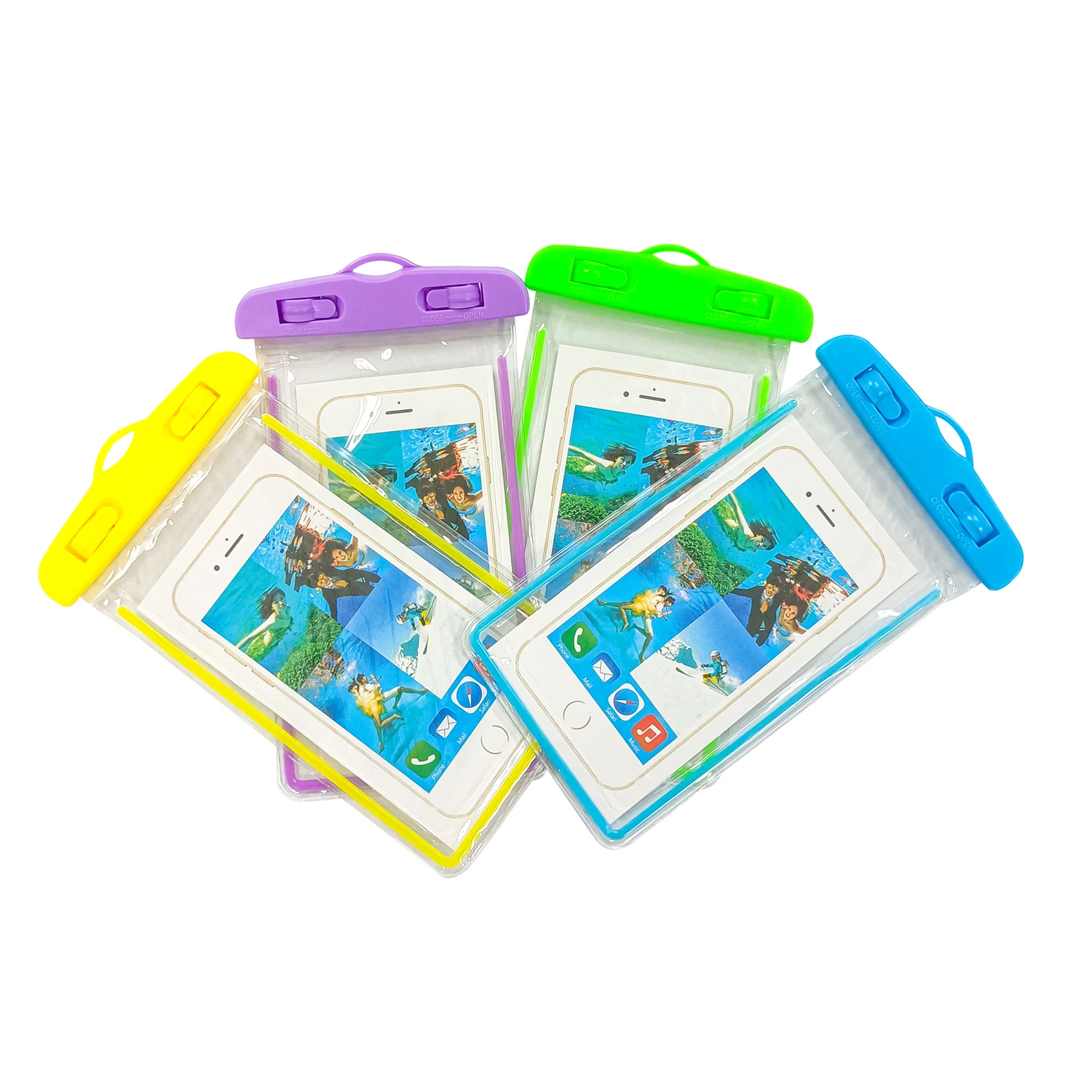 custom logo various inch waterproof pouch pvc mobile phone bag for iphone