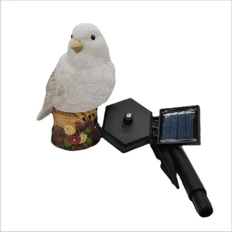 Outdoor Waterproof Led Solar Cartoon Bird Plug Lamp Lights Toy Doll Portable Hanging Lamp For Garden Decor