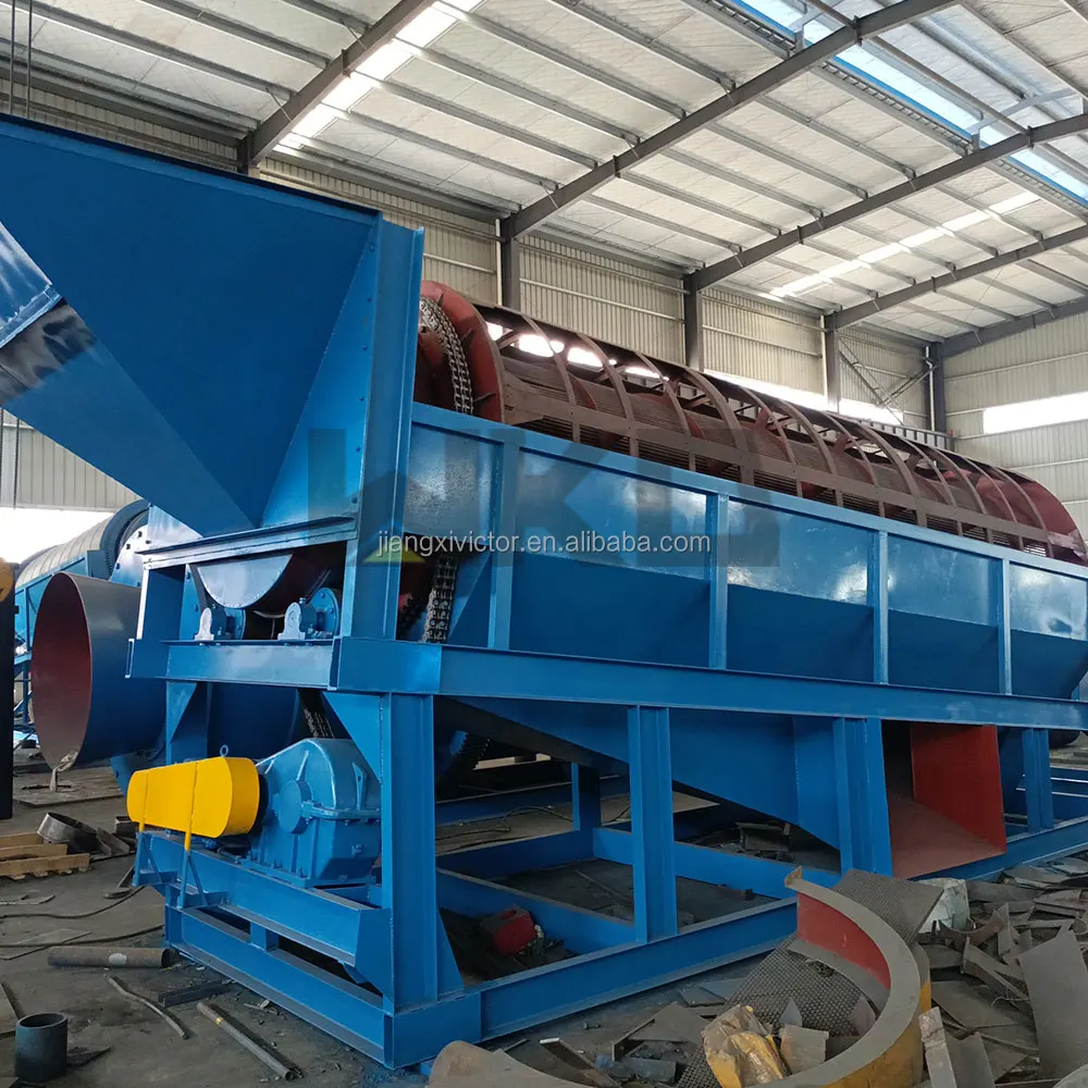 Washing Gold Machine GT1015 GT1020 GT1545 Rotary Drum Compost Screen Rotating Sieve Aggregate Trommel for 10TPH Alluvial Gold