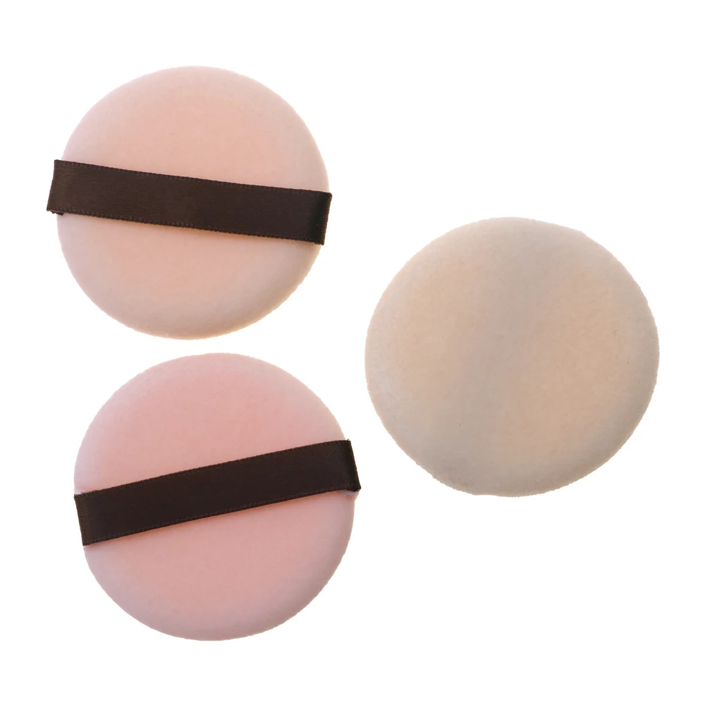 Professional Facial Powder Foundation Round Shape Portable Soft Cosmetic Puff Makeup Sponge Beauty Tool Loose Powder Puffs