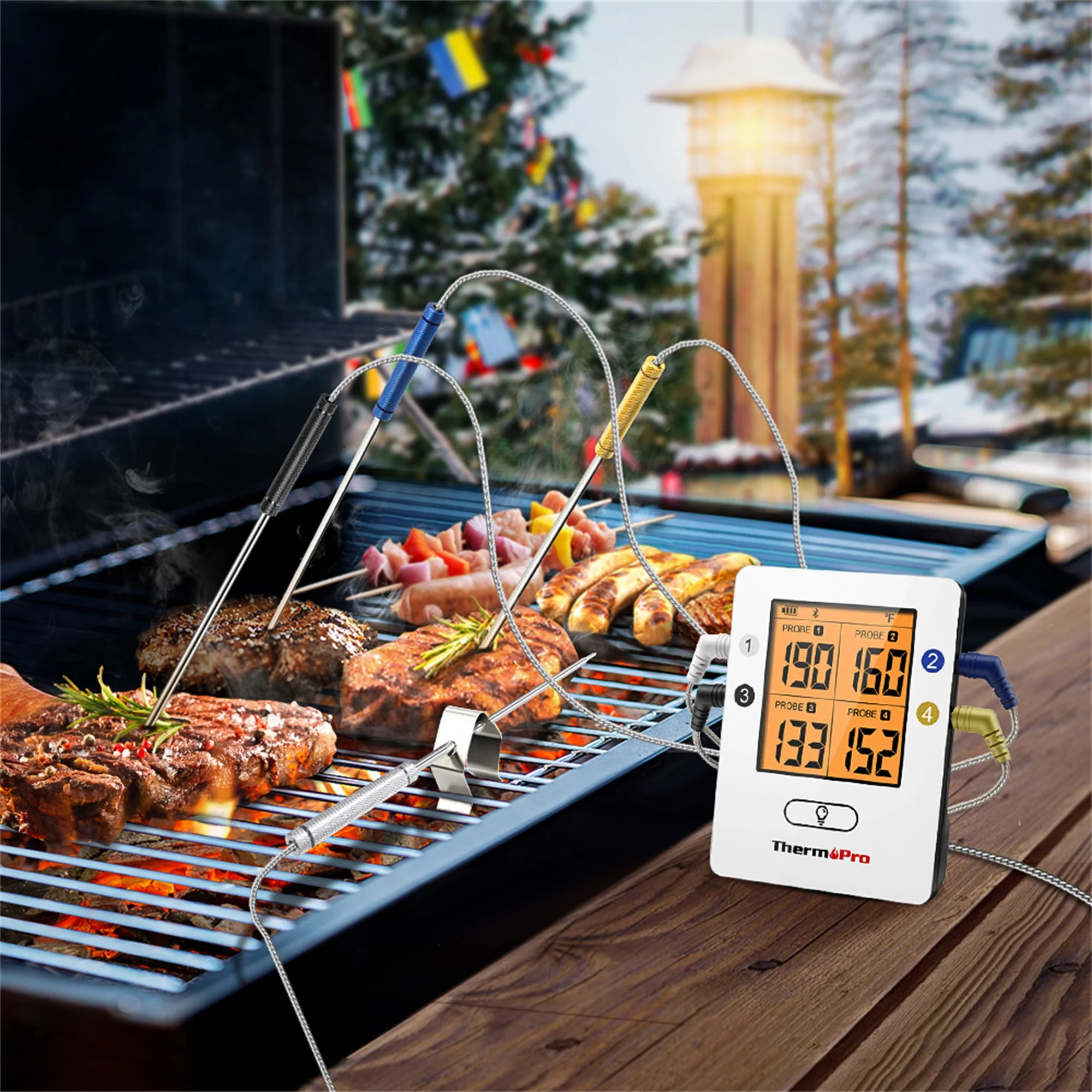 Беспроводной умный цифровой термометр ThermoPro TP25 для приготовления мяса барбекю