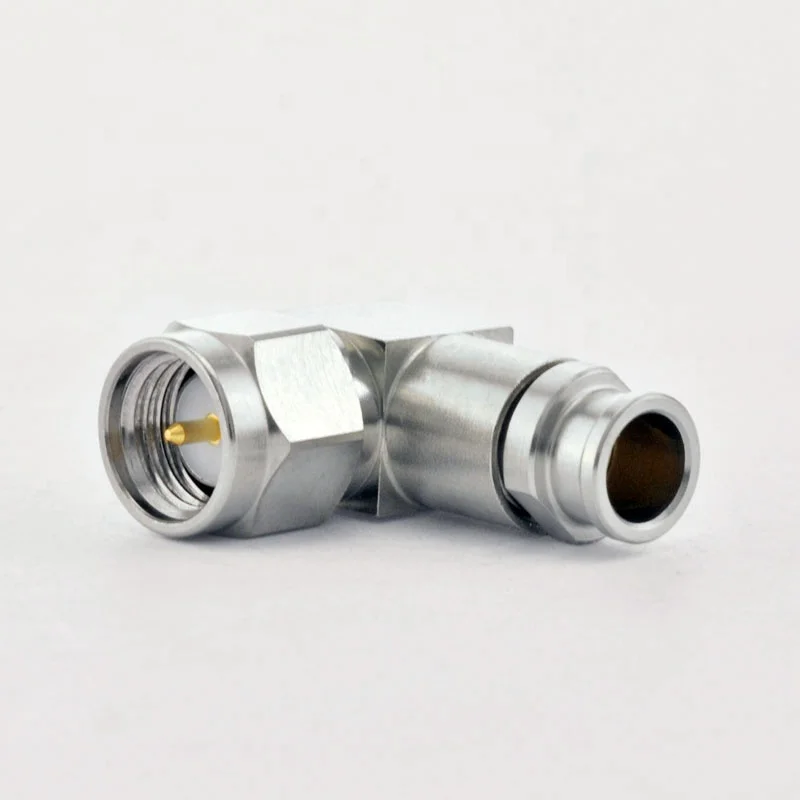 303 Stainless steel 18GHz SMA Right Angle connector SMA Male Solder .141 RG402 CTFC-400 CTFD-141, SMA solder .141 RG402