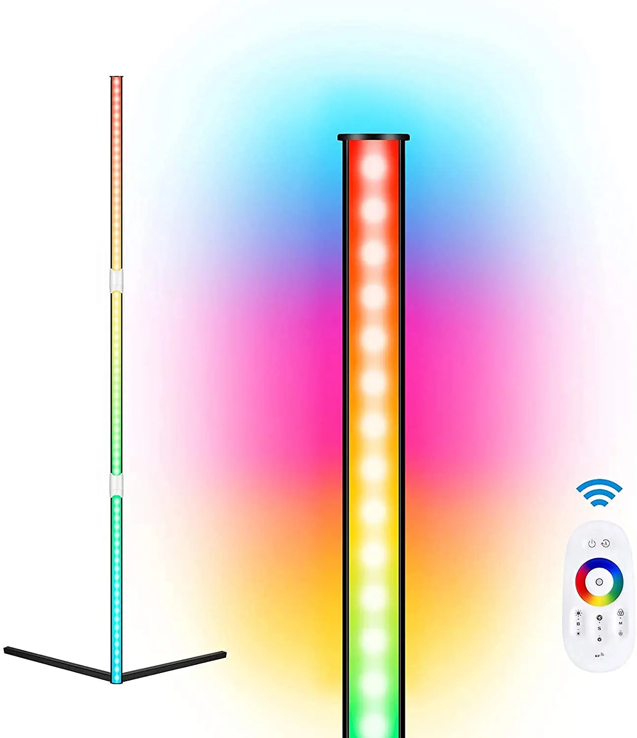 2021 популярный стиль современный скандинавский вертикальный Декор 140 см гостиная RGB светодиодный кронштейн штатив угловой напольный светильник с дистанционным управлением