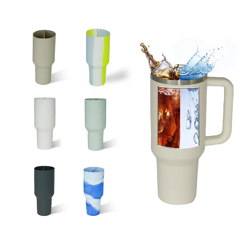 Inner Cup Section Tray for Stanley Tumbler 40oz Dual-sided Drink Cup Inner Tray enjoy Two Drinks silicone stanley cup divider