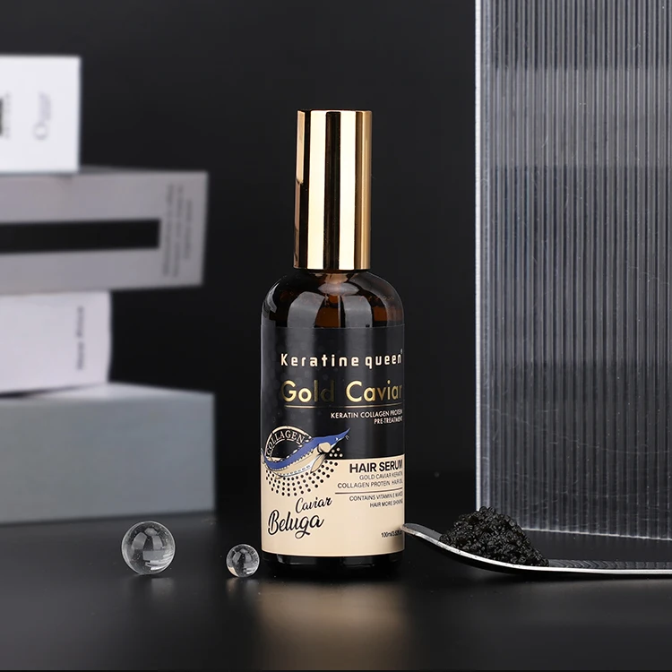 Factory Supply Hair Care Black Gold Caviar Nourishing Caviar Deep Repair Treatment Shampoo Conditioner Hair Mask Kit