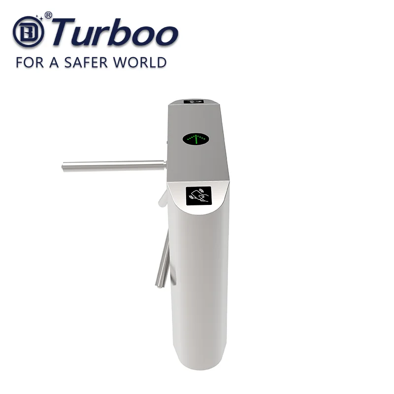 Waist height solenoid vertical tripod turnstile gate system