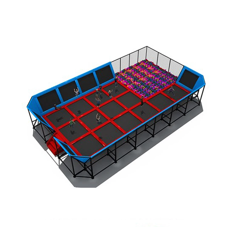 Rebounder trampoline net big trampoline park indoor fitness gym jump body building trampoline