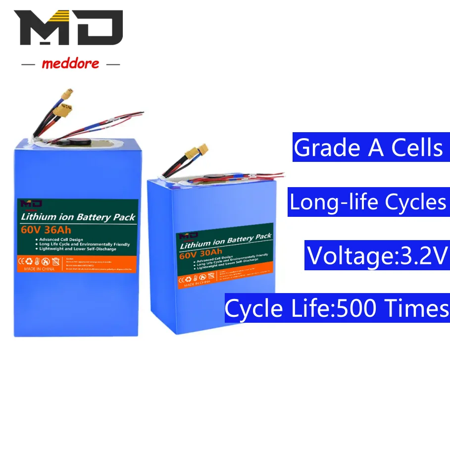 36V 48V 60V 72V 10ah 20ah 30ah Battery Pack Customizable 18650 Lithium-Ion Battery for Electric Tricycles Electric Scooters