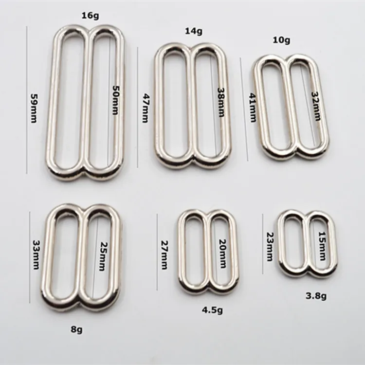 High quality   1 inch  metal   G hook  ladder   buckle  adjustable  buckle  for  webbing