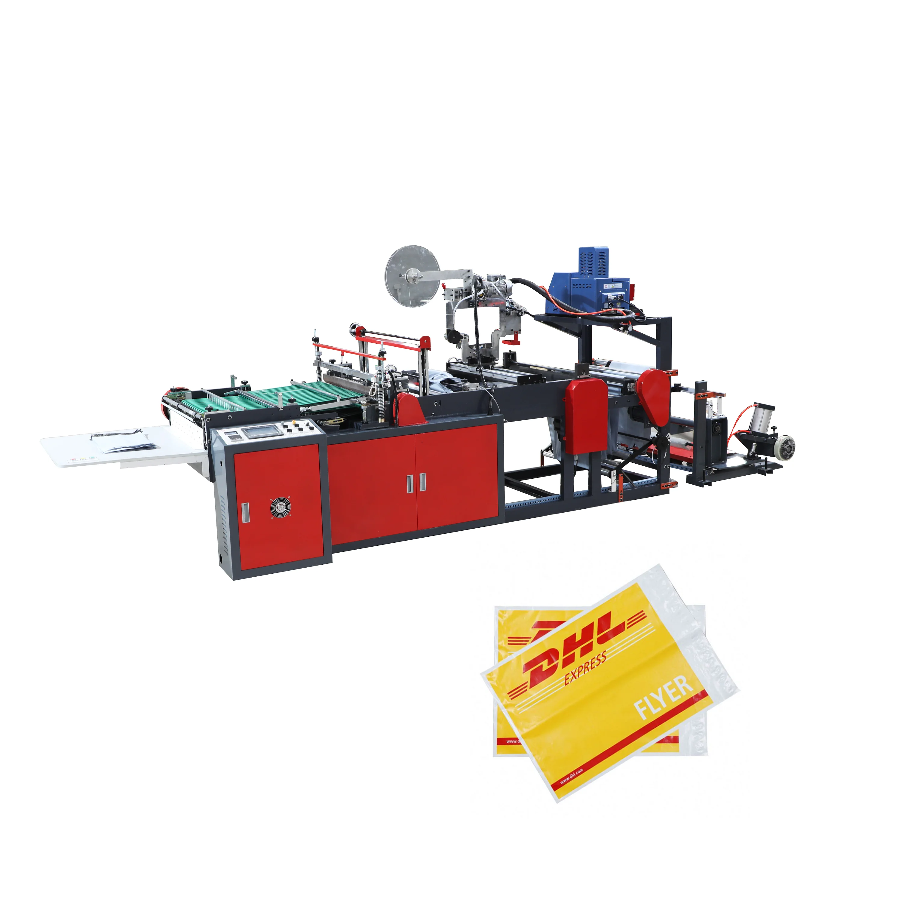 Strong Self Adhesive Dhl Express Flyer Polymailer Printed Gold Plastic Mailer Post Delivery Bag making machine
