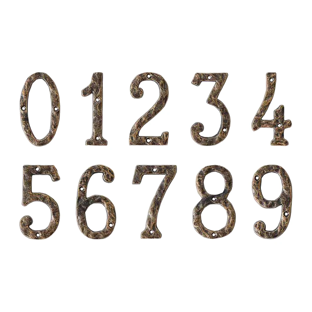 Cast Iron Wall Decoration House Number Door