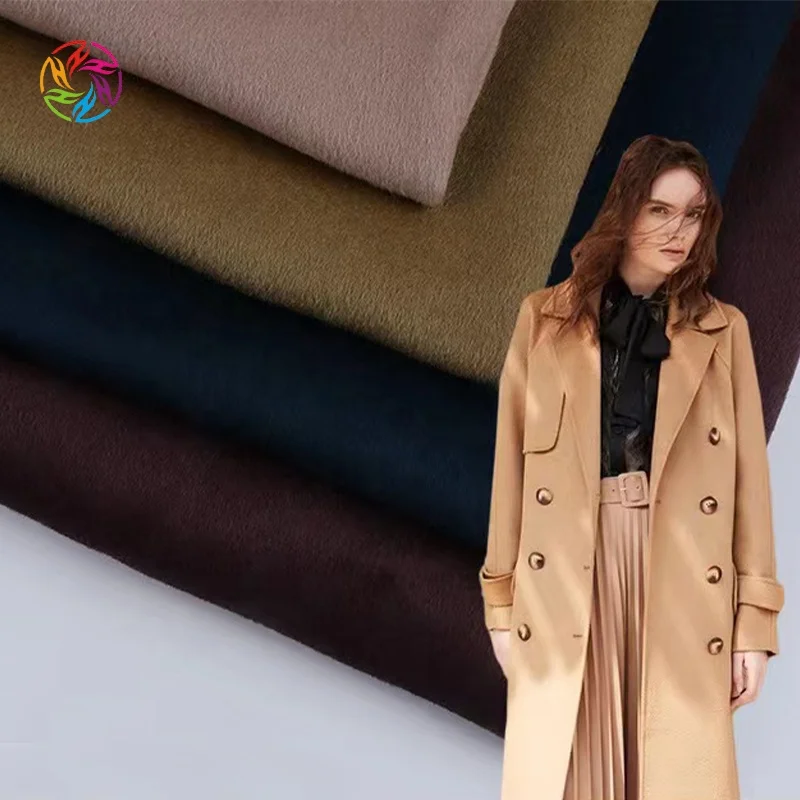 High Quality Soft Hand Feeling 100% Cashmere Knit Fabric By The Yard For Coat
