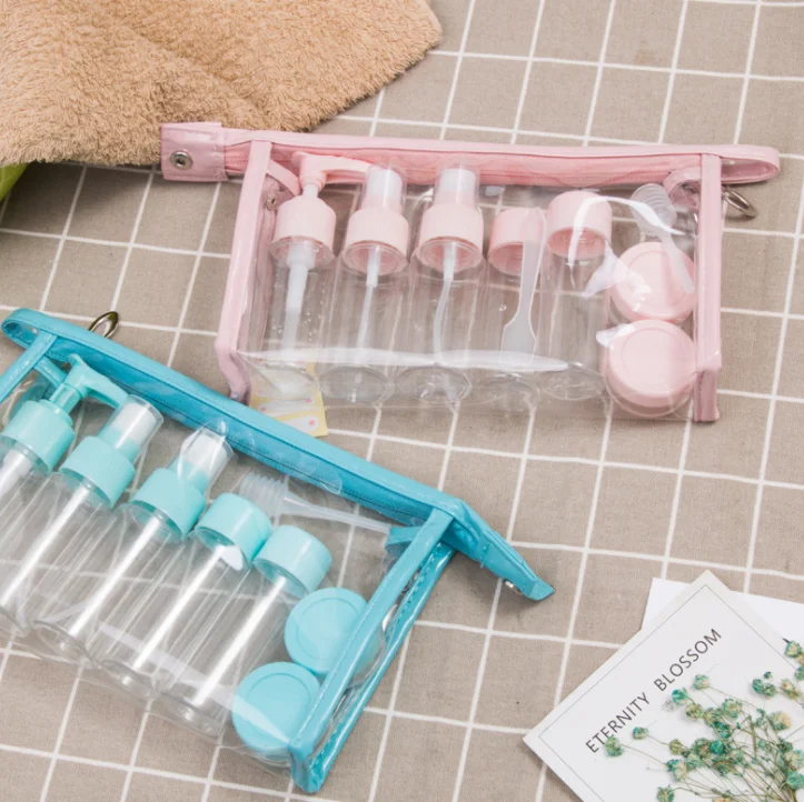 Travel Sub-bottling 8pcs 9pcs 11pcs/set skin care products cosmetic jars portable small size empty skincare bottle sets