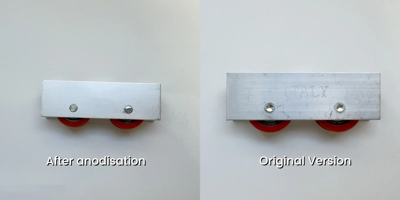 Anodised Aluminium Double Wheels Sliding Windows Wheels V Groove Pulley Roller Track