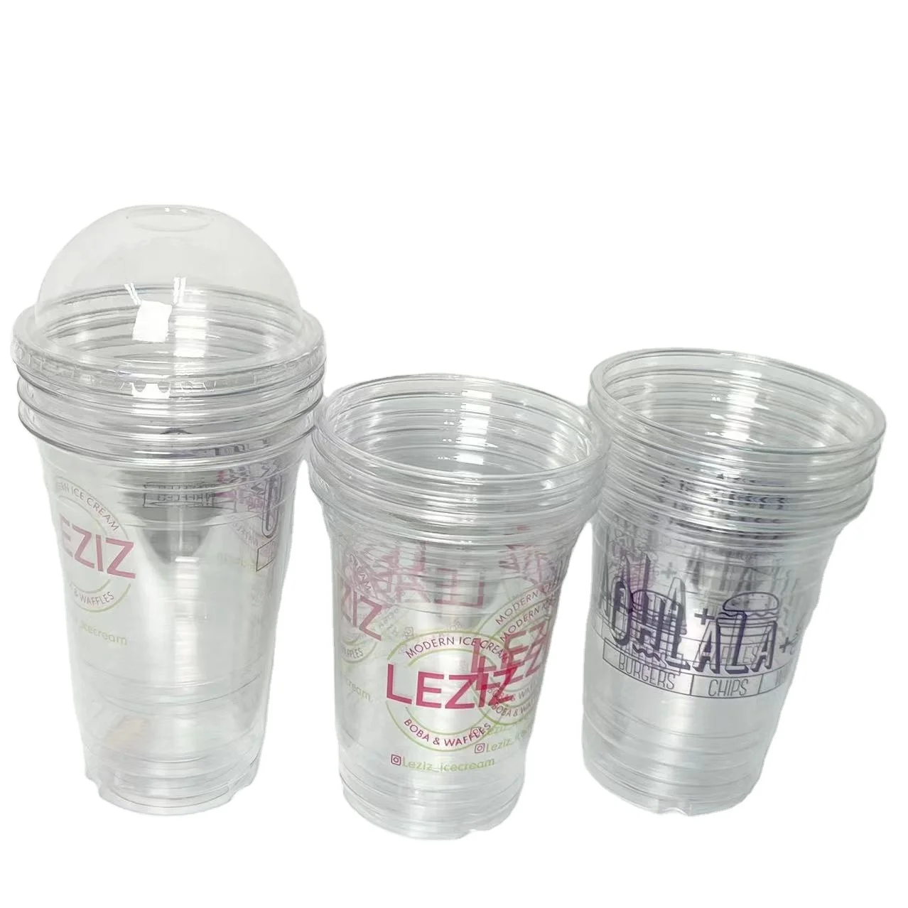 Disposable PET 12oz 24oz 32oz Plastic Cups