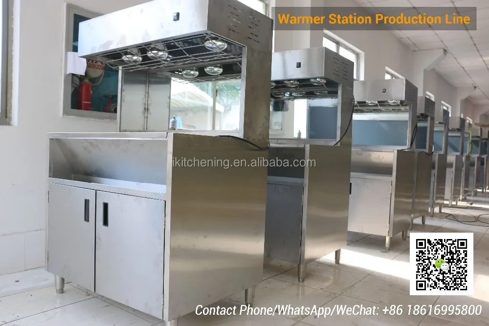 Fried chicken shop equipment French Fries Warming showcase/chips display showcase VF-98A