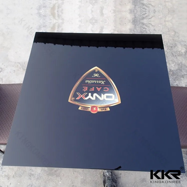 KKR Customized Solid Surface Stone Philippine Dining Coffee Table Set, Restaurant Hot Pot Table