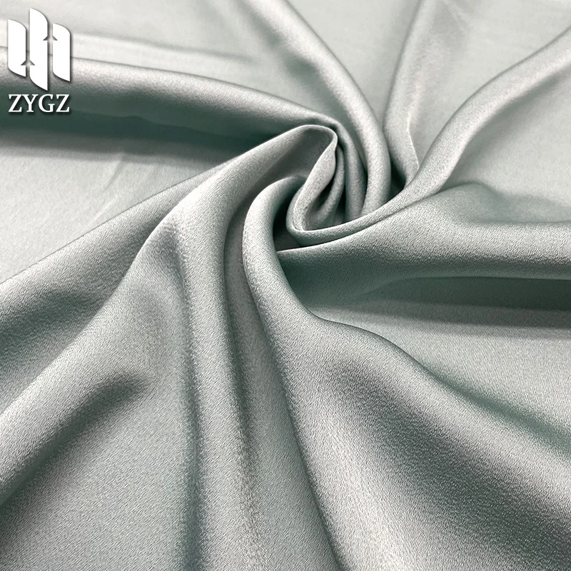 Polyester satin fabric imitation acetic acid texture matte pendant dress dress fabric wholesale