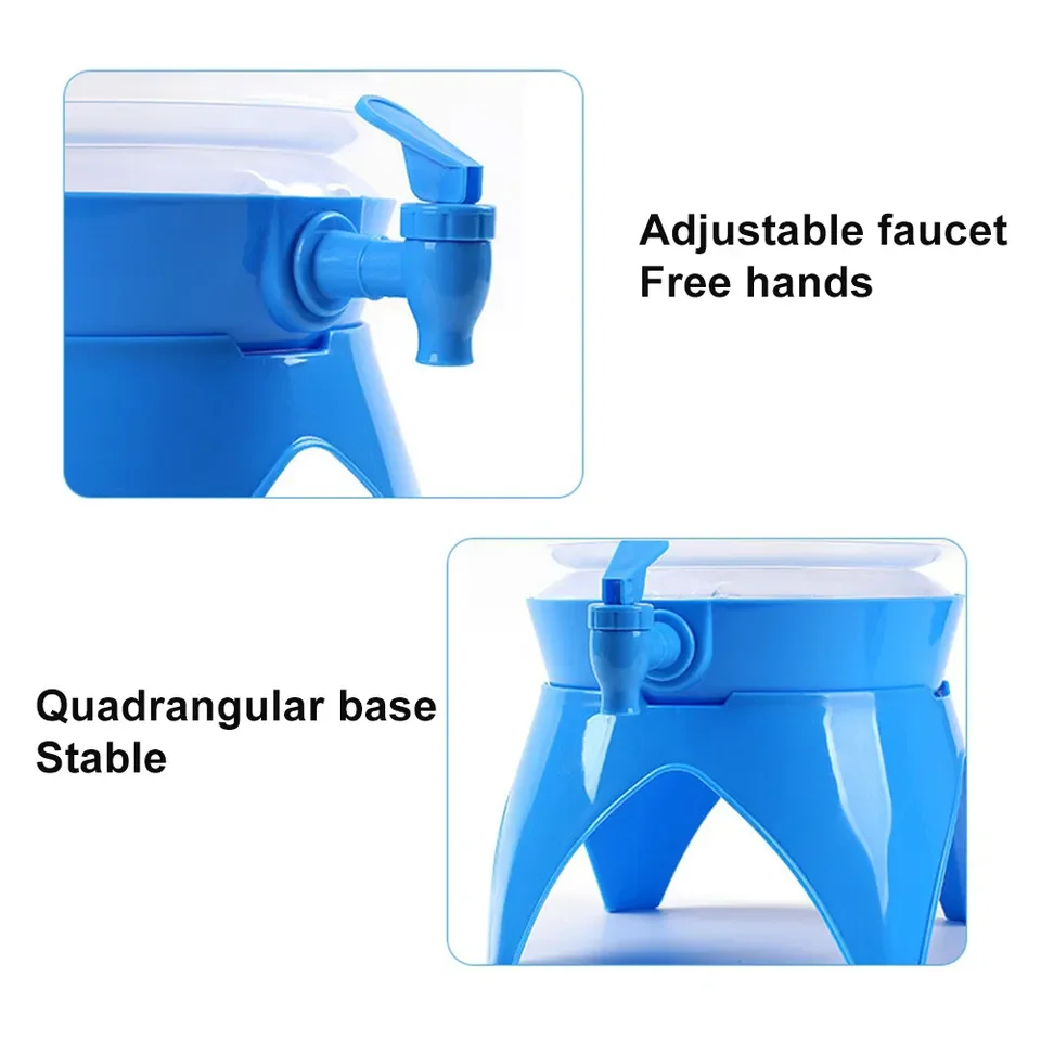 New product 3.5/7.5/7.5/9.5L portable PVC foldable large capacity water container Water dispenser with socket