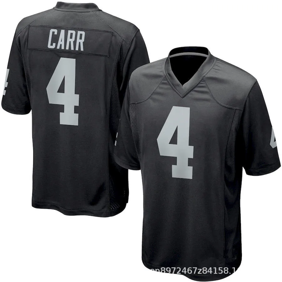 Wholesale Custom High Quality Second Generation Embroidery Football Rugby Jersey 4#CARR 24#LYNCH 84#BROWN 83#WALLER Jerseys