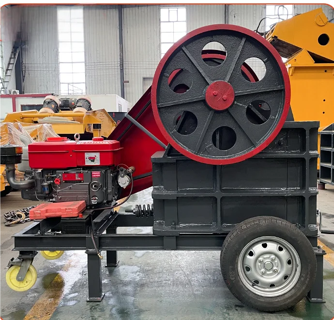 Mining Stone Gold Ore Crusher Primary Granite Limestone Concrete Gravel Rock Crushing Jaw Crusher with Vibrating Screen