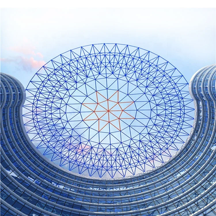 Laminated glass price geodesic dome for space frame steel structure roof