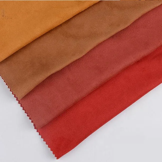 Fashion overcoat double side  polyester imitation fur faux suede fabric microfiber cloth material for apparel