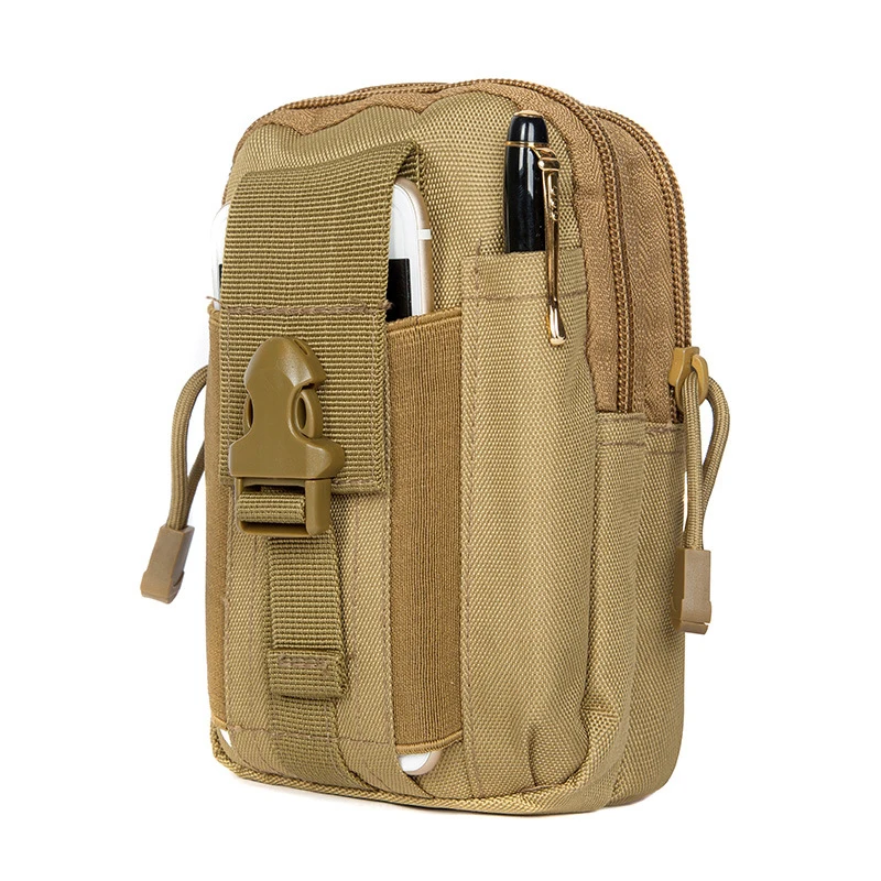 Men Tactical Molle Bag Belt EDC Waist Pack Small Pouch Military Running Pocket Camping Mobile Phone Wallet Travel Tool Bags
