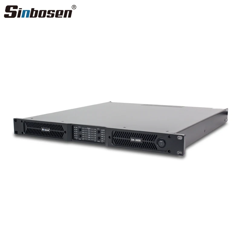 High Effective Powerful 1u Line Array Amplifier GaN Low Temperature Operation Signal Noise Reduction Amplifier