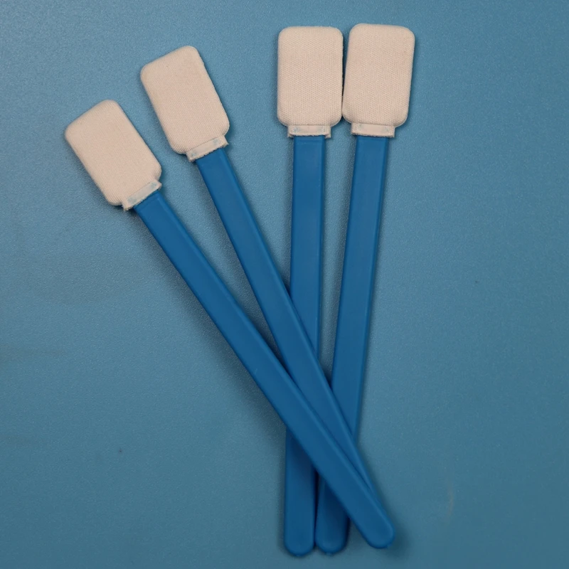 714 Polyester Knitted Large Cleanroom Swab Flat Square Microfiber Swab for Surface Cleaning