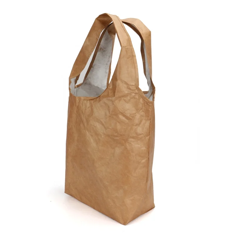 DongGuan factory water resistant tyvek handbag Custom print lightweight tyvek vest tote bag recycled tyvek foldable shopping bag