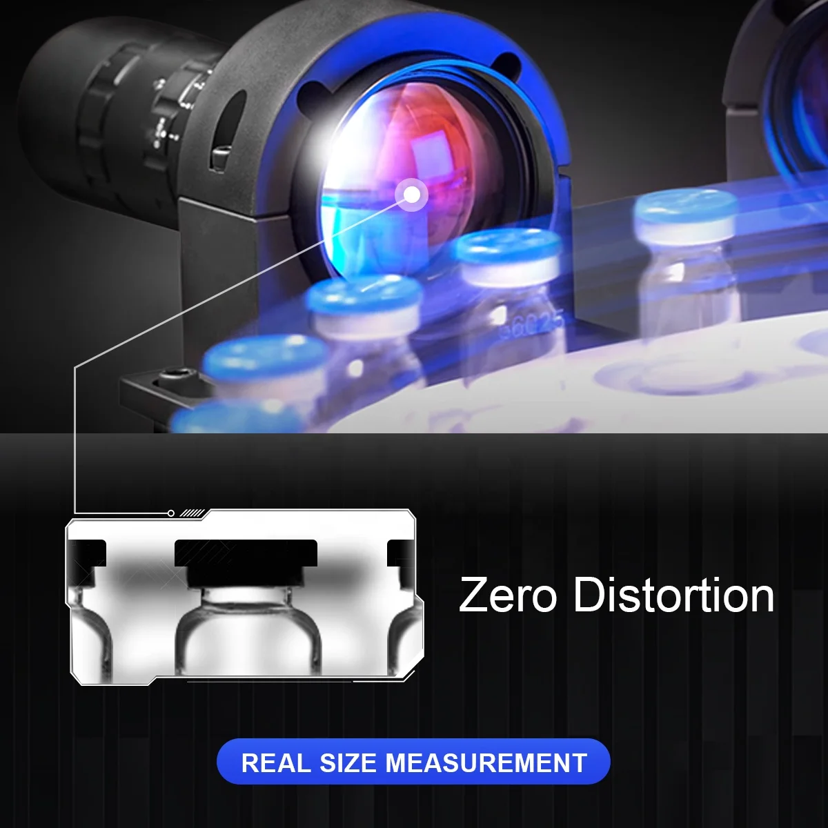 Wholesale Price 50mm Standard 5V 1W LED Smart Vision Light Source Color Customized Telecentric Illumination for Machine Vision