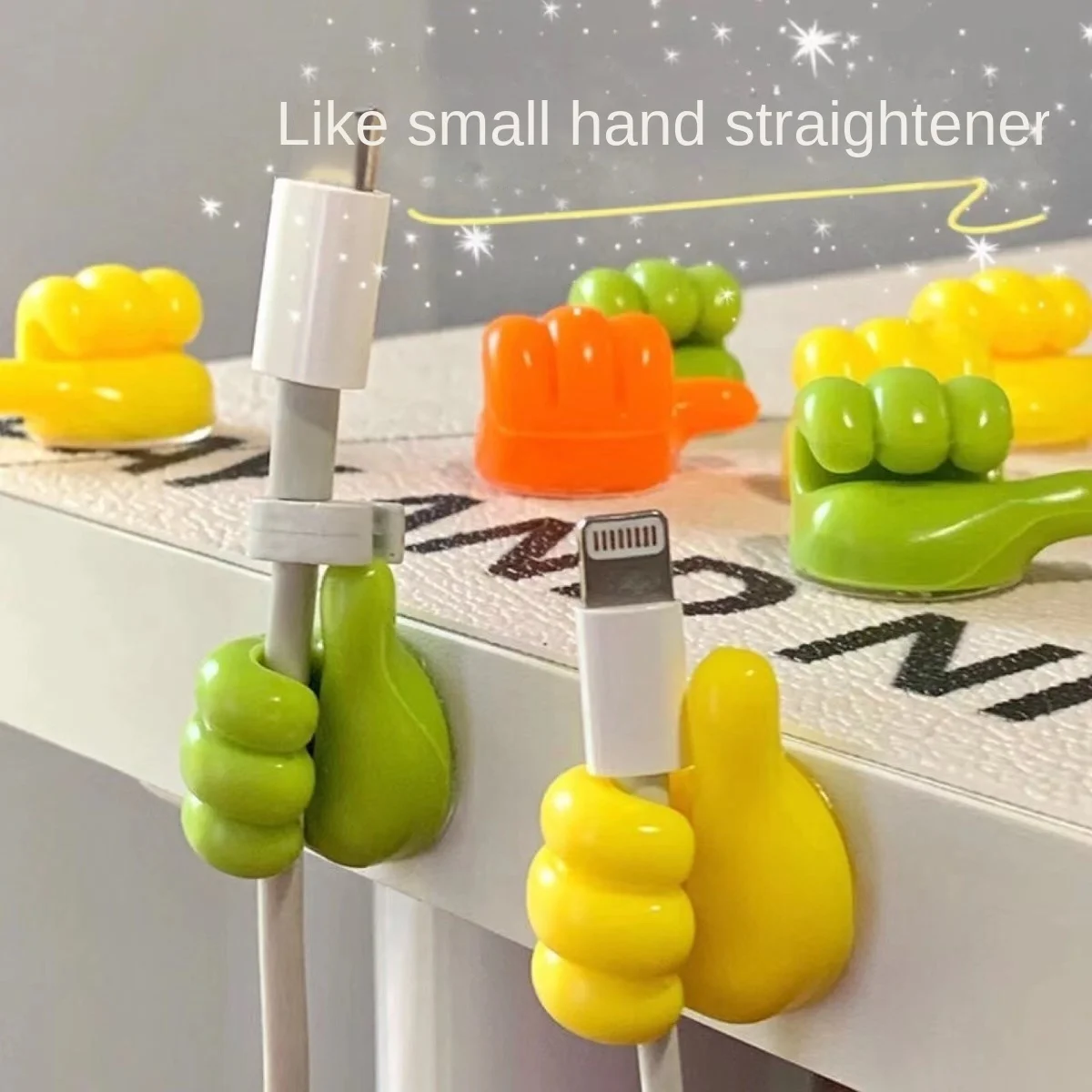 Wholesale Cute Thumb Hooks Wire Organizer Wall Hooks Hanger Strong Wall Storage Holder For Kitchen Bathroom