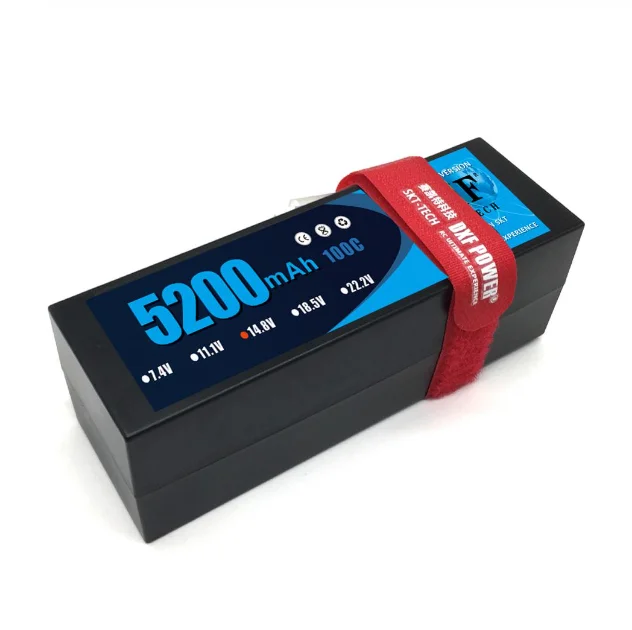 DXF 5200 мА/ч, 14,8 V 100C литий-полимерный аккумулятор для RC автомобиль 4S провод с силикатной гелевой батареи на колесиках с деканов штекер для Ду вертолётом и грузовик жесткого