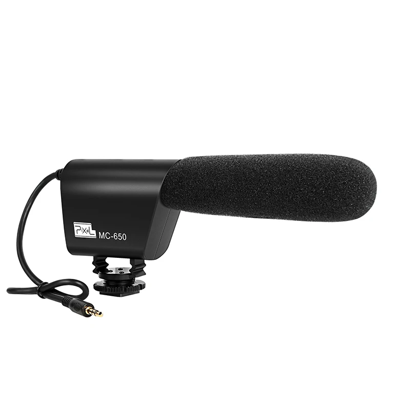 Профессиональный микрофон для видеоинтервью Pixel MC650, микрофон для стереокамеры 3,5 мм, конденсаторный Студийный микрофон для трансляции