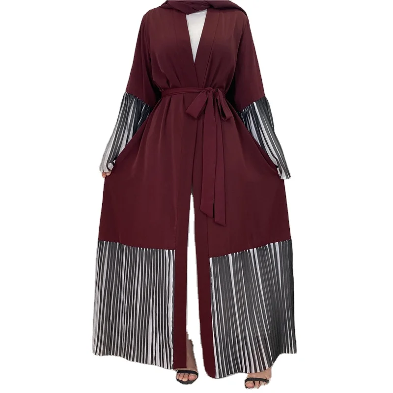 Muslim casual kimono long dress women open 2022 new style Glory abaya cardigan