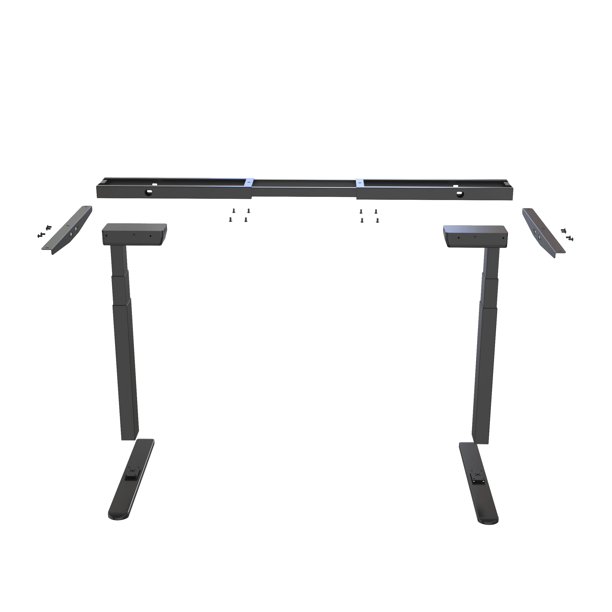 V-mounts Electric Dual Motor Height Adjustable Standing Desk Frame With 3 Standard Rectangular Stage Legs VM-JSD2-02-Z