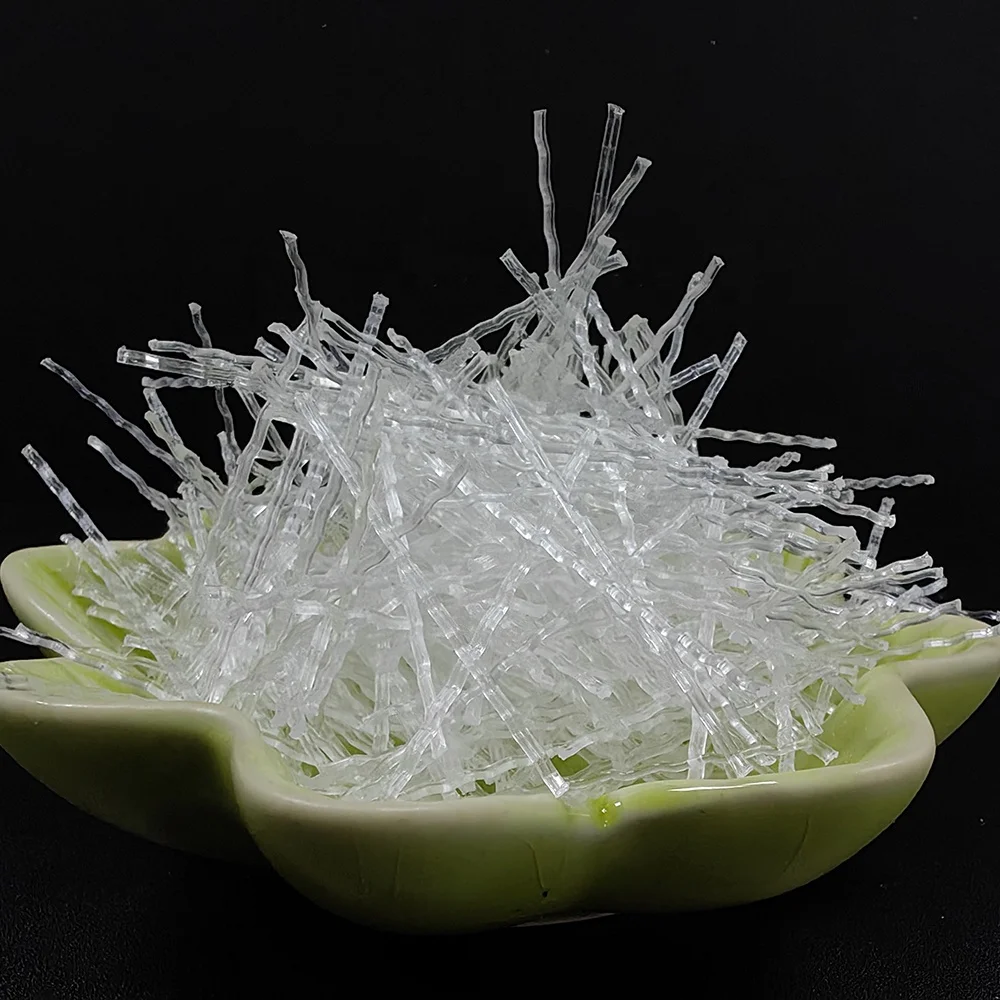 Transparent Wavy Polypropylene Staple Fibre Wave Fiber for Cement Concrete