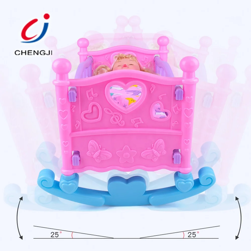 Детский Подарочный набор «сделай сам», мебель, качалка-колыбель, 12 дюймов, ic sound, для мальчиков, Детские кукольные кровати