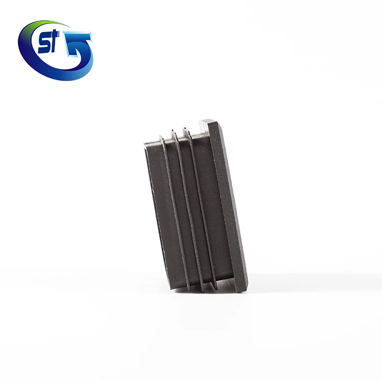 40mm FLAT TOP WHITE PE SQUARE TUBE PLASTIC END CAP for fence post