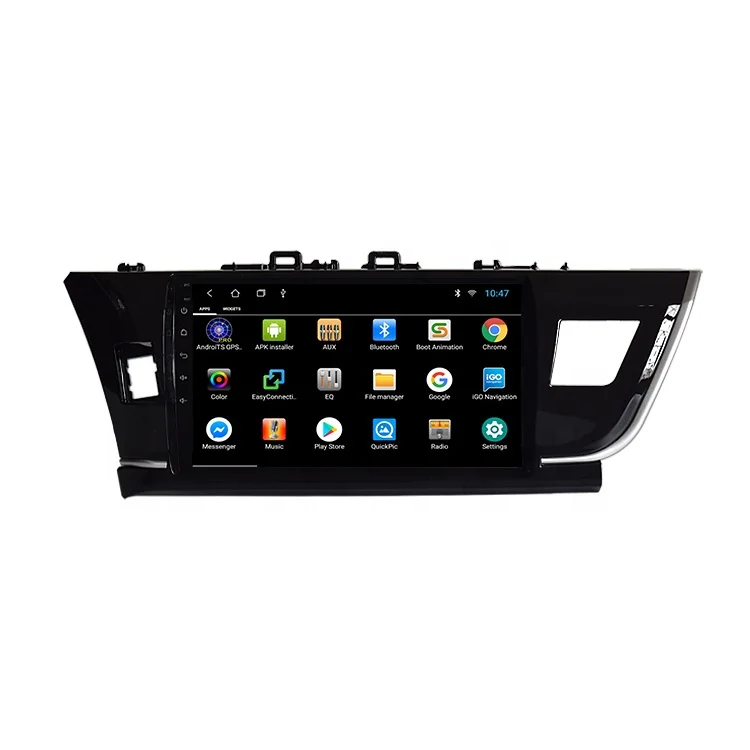 COROLLA Left Universal Double Din Android Car Radio IPS Touch Screen Car Video Car DVD Player 2014 BT GPS for TOYOTA Dsp 2.4 Ghz