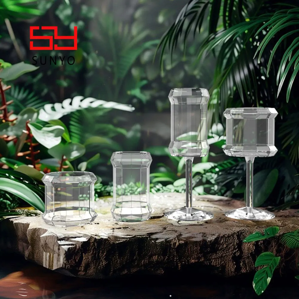 To Design Drawings Can Be Customized Elegant Crystal Glass Wine Glasses Super-thin  Stem Wine Goblets