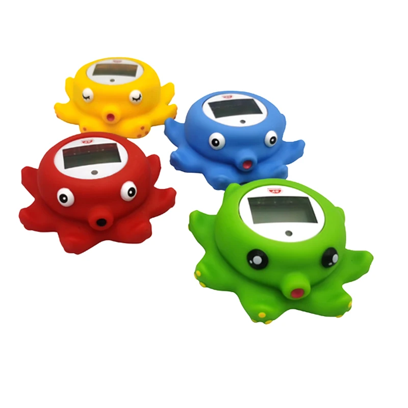 High Quality Multifunctional Digital Thermometer with Sensor Octopus-Shaped Baby Bath Toys