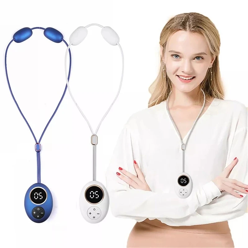 Smart Hanging Rope Electric Neck Massager Pulse Back Cervical Spine Massager Infrared Heating Pain Relief Relaxation Machine