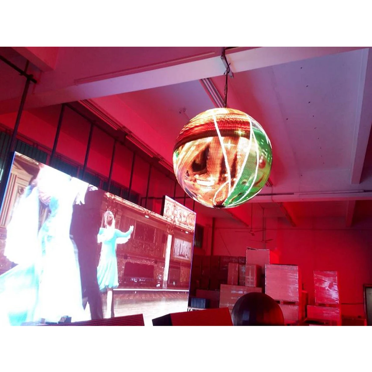 P3 ball shaped LED display screen Indoor Diameter 80cm Sphere 360 Degree ball LED Video Display Screen
