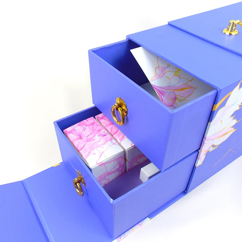 Класса люкс ручной работы изготавливаемая на заказ середины осени фестиваль подарок конфет коробки пакет комплект дизайнерской одежды из 2 слоя выдвижного ящика упаковка коробка с ручкой