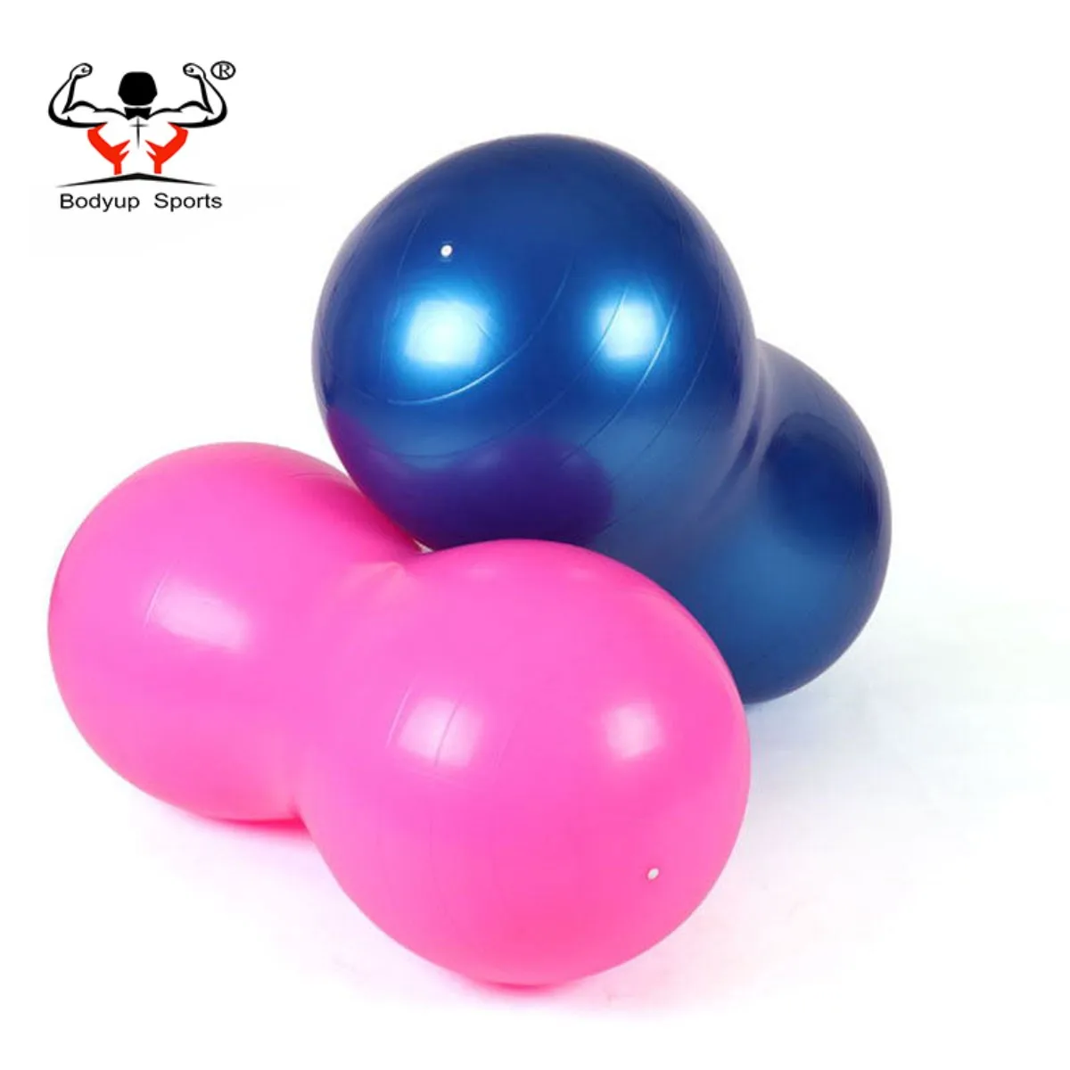 
 45*90 см 900 г/м2 заводская цена логотип под заказ Высокая плотность резина Йога двойной арахис массажные шарики для йоги  