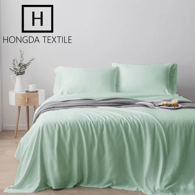2024 Luxury Classic Home Textile Bedding Set bed sheet Bamboo  with Resistant anit pilling  Feature Fitted Sheet Duvet Cover Set