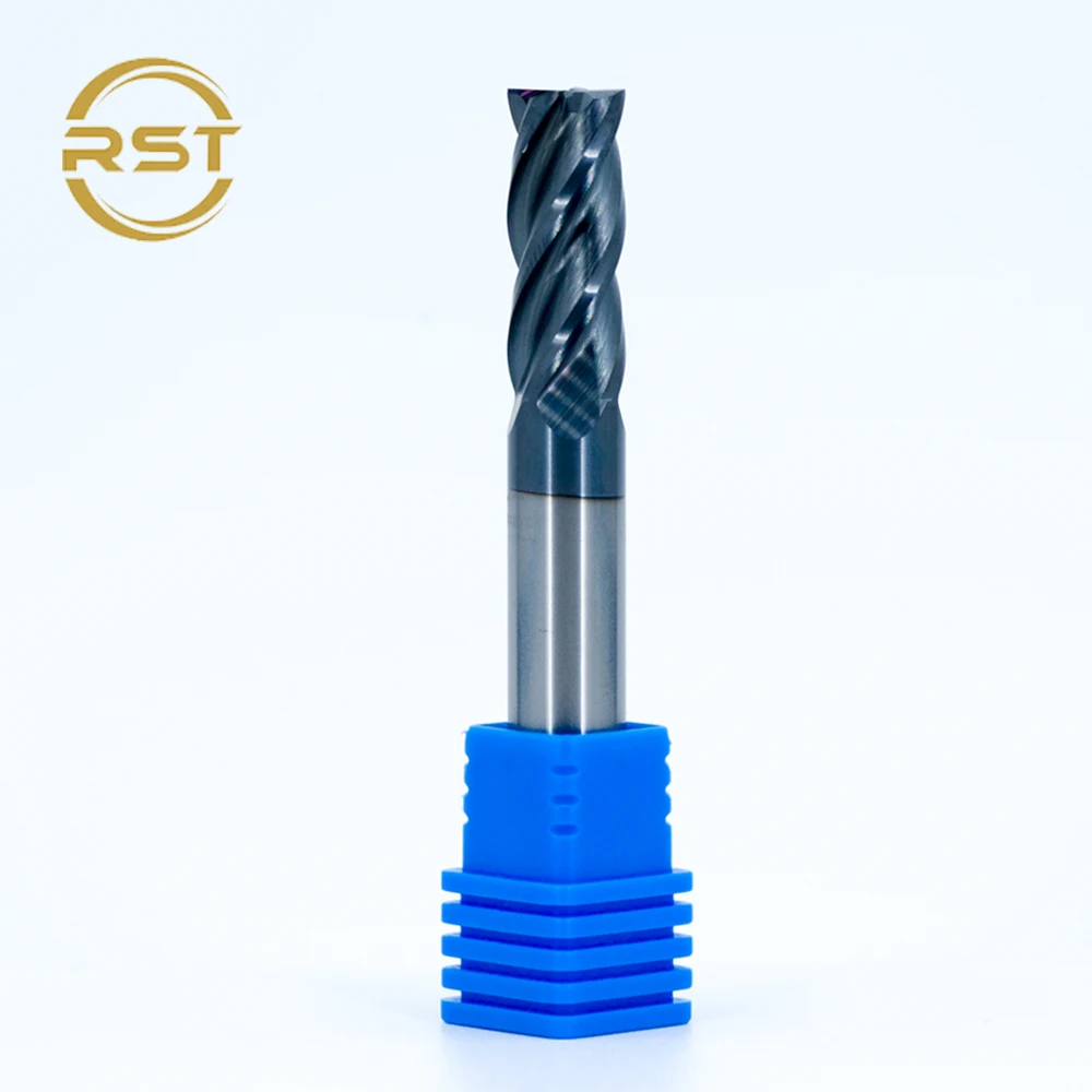 HRC45/65 4 flute tungsten carbide endmill for stainless steel cnc router bits cortadores end mill