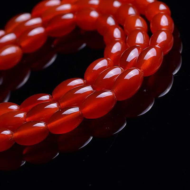 Natural Red Agate jewelry Beads polished DIY & different size for choice Length Approx 36.5-40cm 1689357